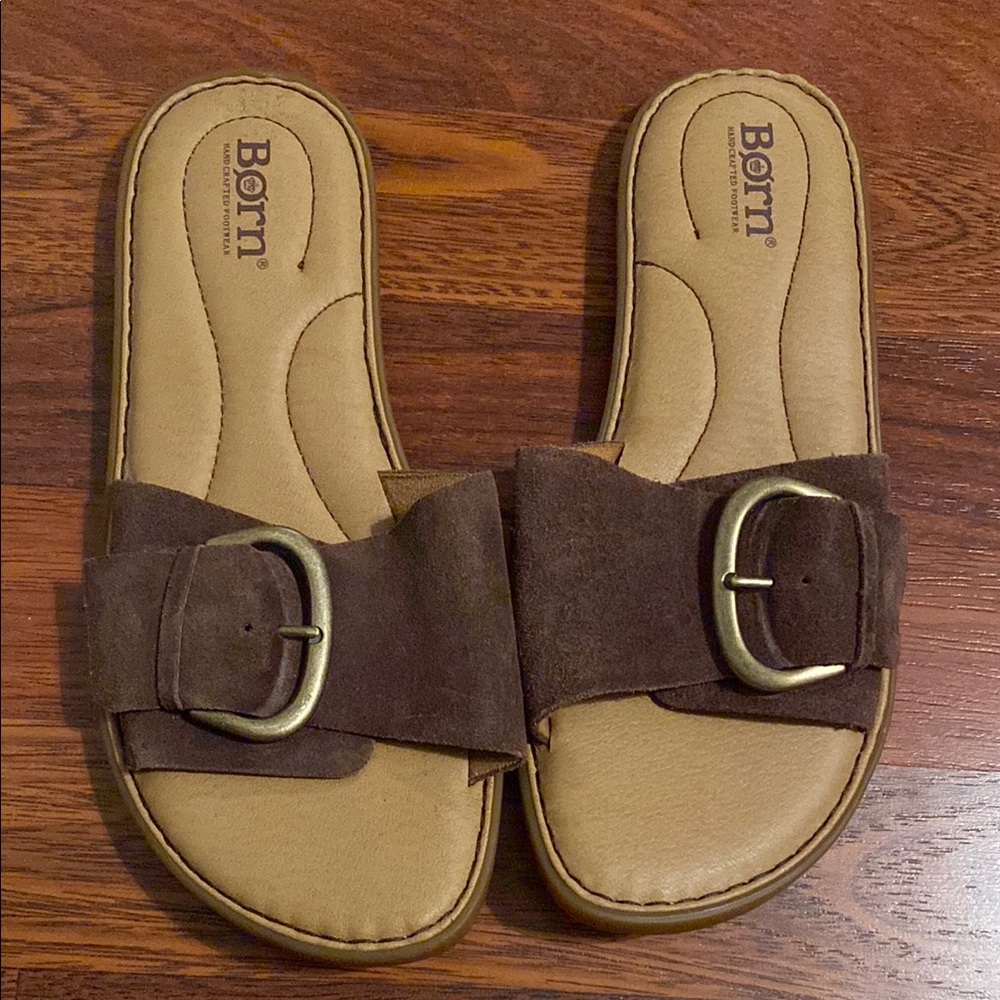 Born Brown Leather Upper sandals